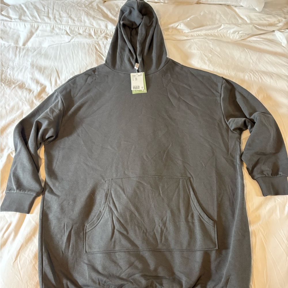 H&M Gray oversized Sweatshirt Dress Casual Comfort